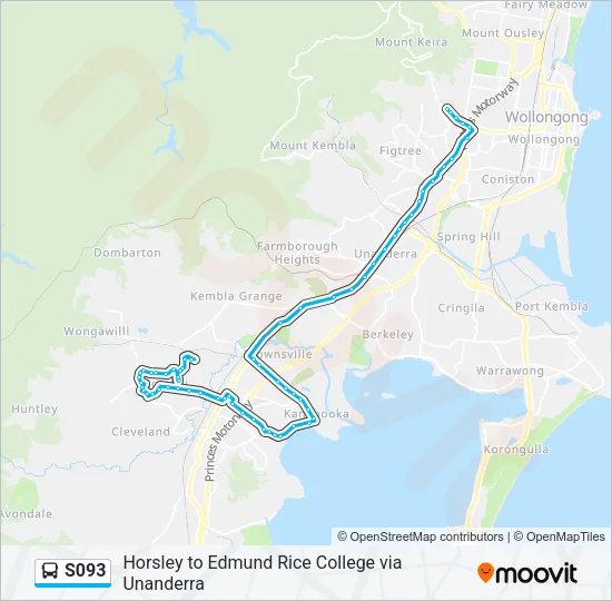 S093 Bus Line Map