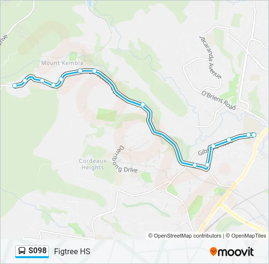 S098 Bus Line Map