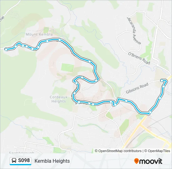 S098 Bus Line Map