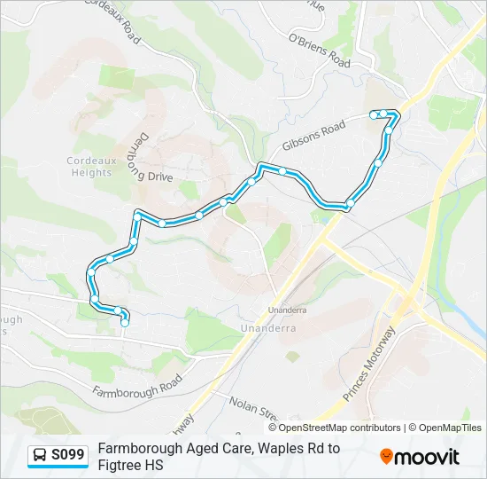 S099 Bus Line Map