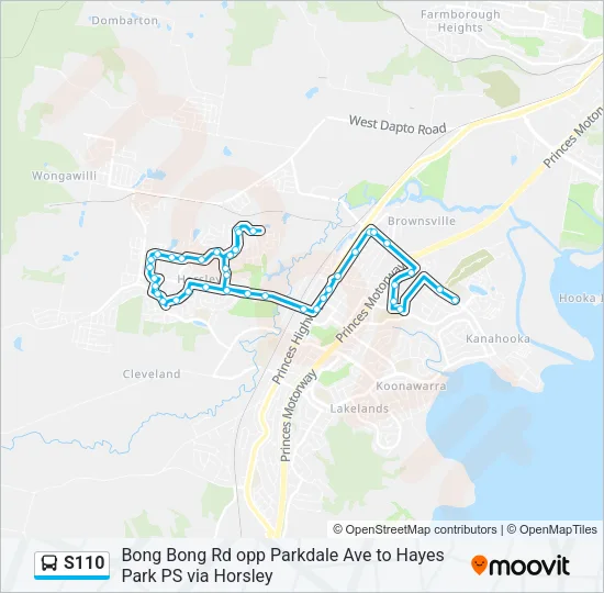 S110 Bus Line Map