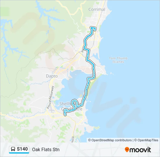 S140 Bus Line Map