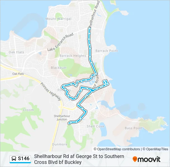S146 Bus Line Map