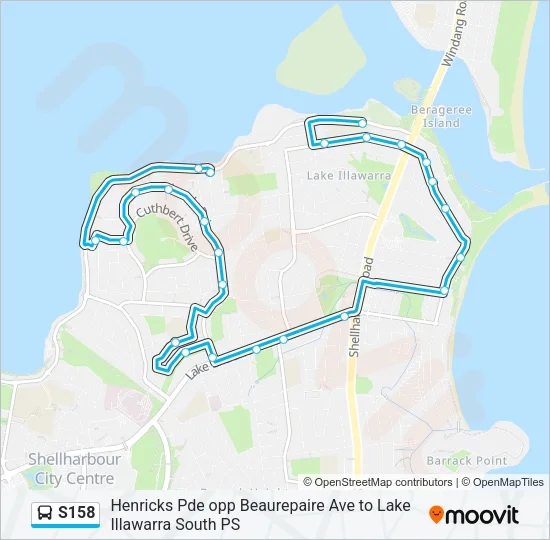 S158 Bus Line Map