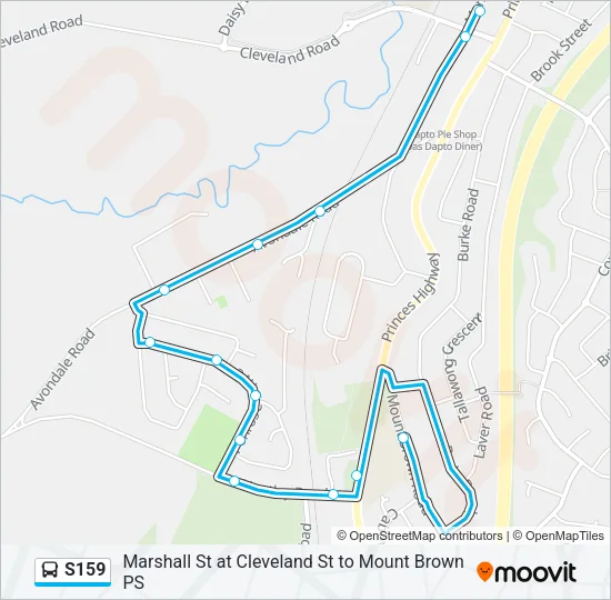 S159 Bus Line Map