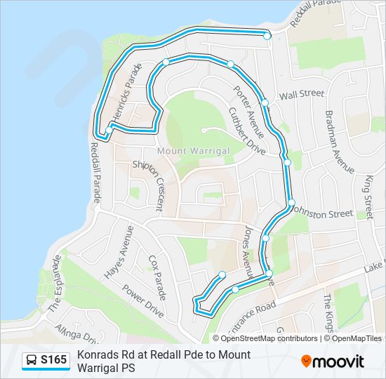 S165 bus Line Map