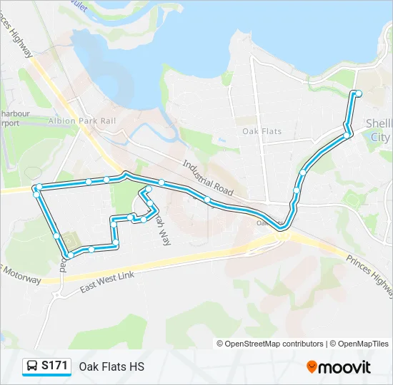 S171 Bus Line Map