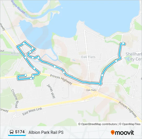 S174 Bus Line Map