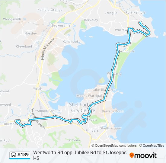 S189 bus Line Map