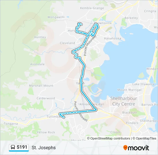 S191 Bus Line Map
