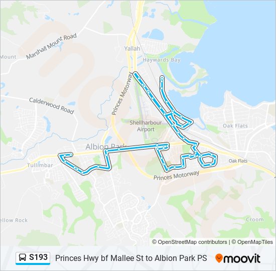 Mapa de S193 de autobús