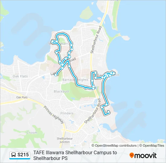 S215 Bus Line Map