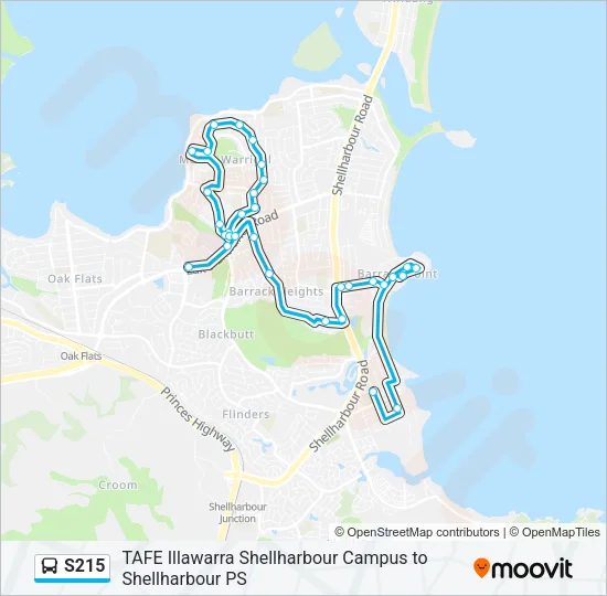 S215 Bus Line Map