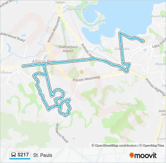 S217 Bus Line Map