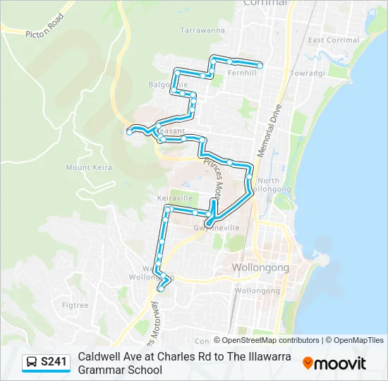 S241 Bus Line Map
