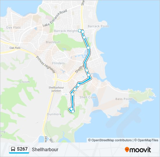 S267 bus Line Map