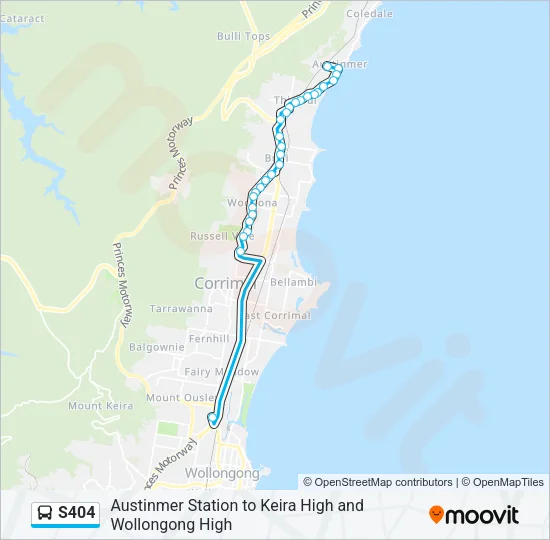 S404 Bus Line Map