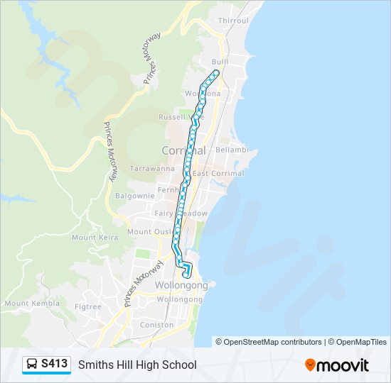 S413 bus Line Map