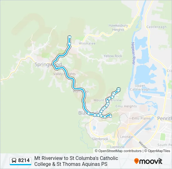 8214 Bus Line Map