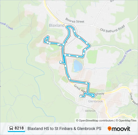 8218 Bus Line Map