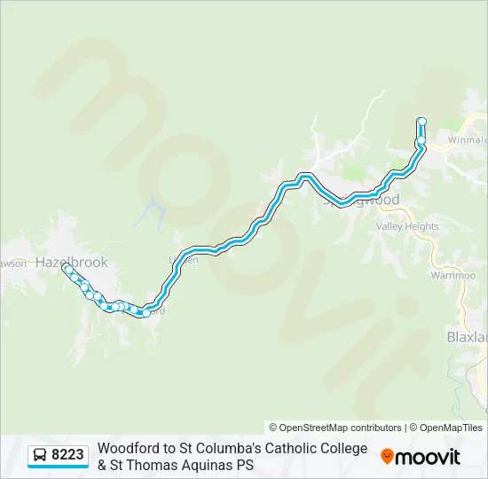8223 Bus Line Map
