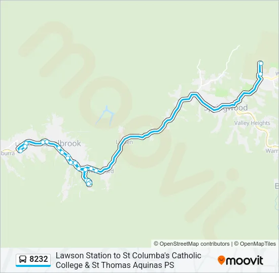 8232 Bus Line Map