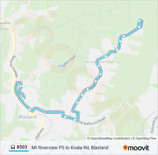 8503 Bus Line Map