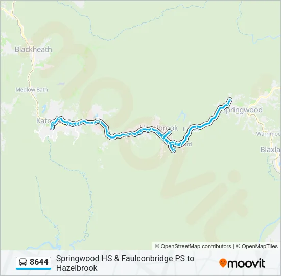 8644 Bus Line Map