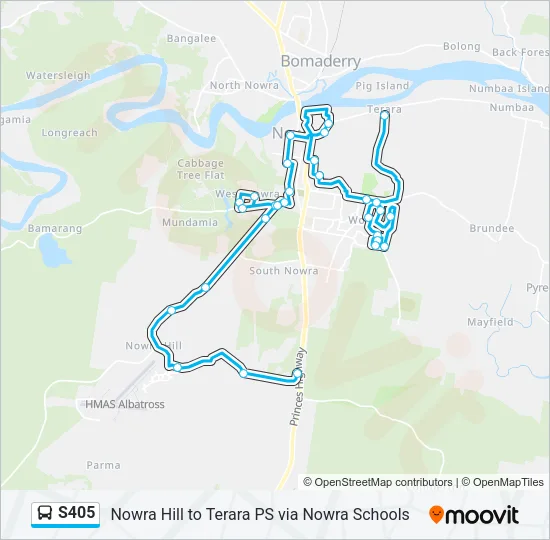 S405 Bus Line Map