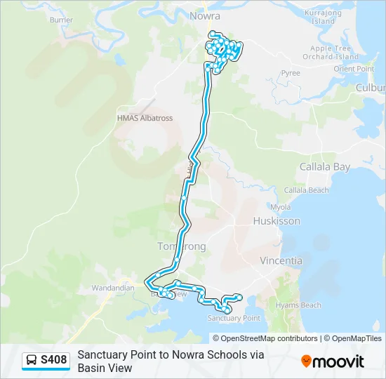 S408 Bus Line Map