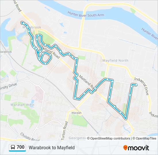 700 bus Line Map