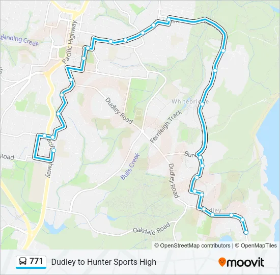 771 Bus Line Map