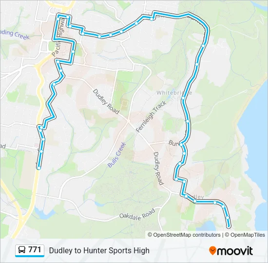 771 Bus Line Map