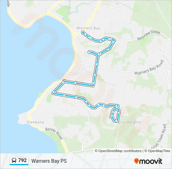 792 Bus Line Map