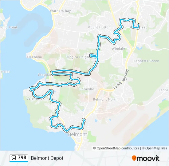 798 Bus Line Map