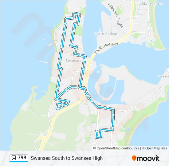 799 Bus Line Map