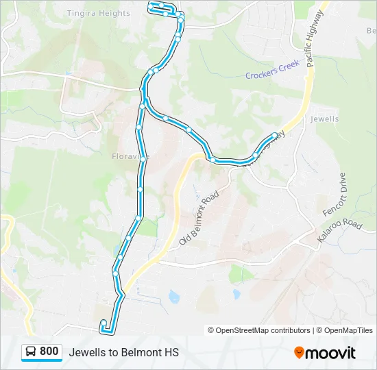800 Bus Line Map