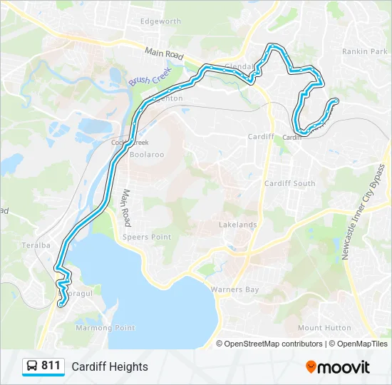 811 Bus Line Map