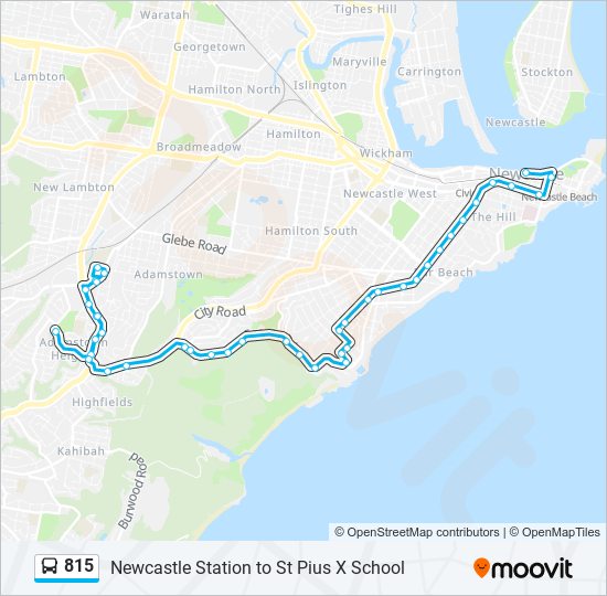 815 bus Line Map