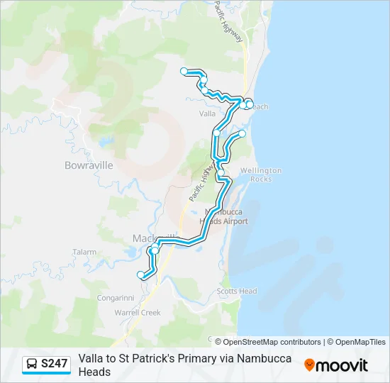 S247 Bus Line Map