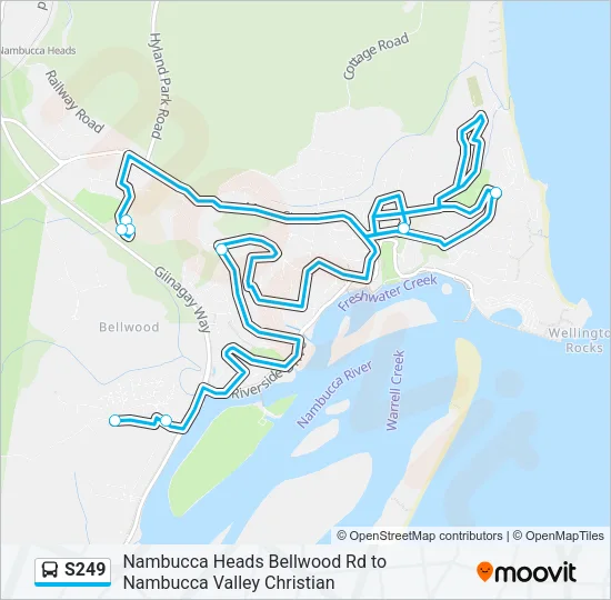 S249 Bus Line Map