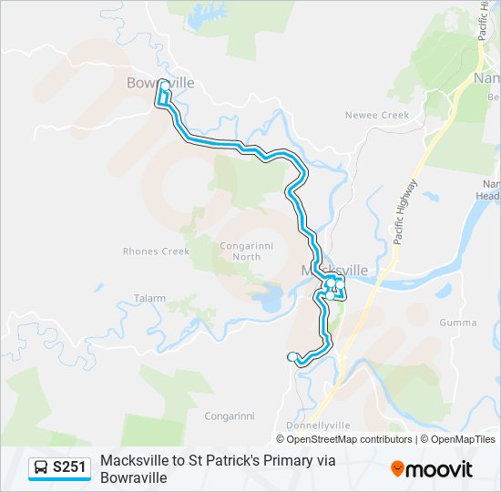 S251  Line Map