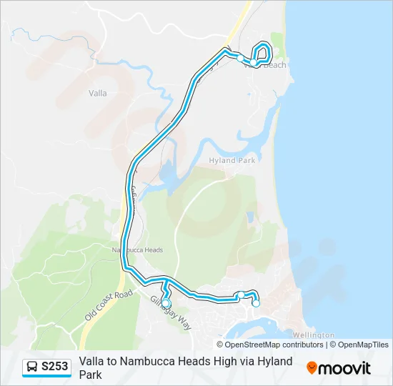S253 Bus Line Map