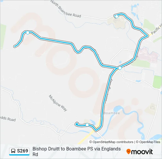 S269 Bus Line Map