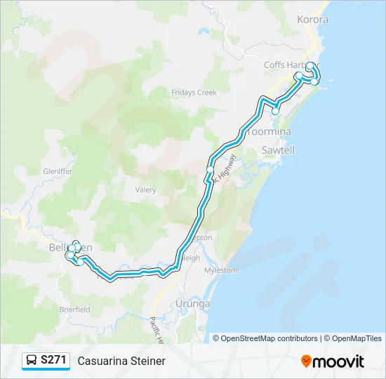 S271 Bus Line Map