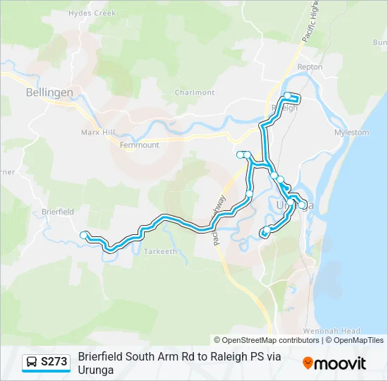 S273 Bus Line Map