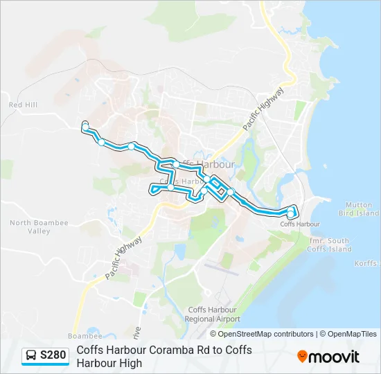 S280 Bus Line Map