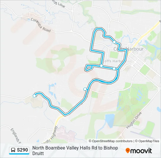 S290 Bus Line Map