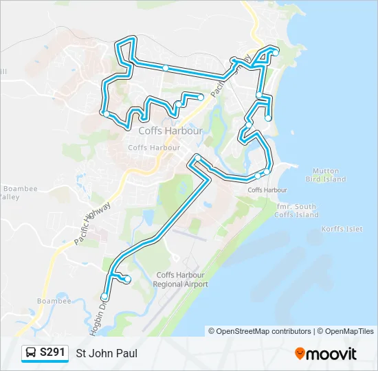 S291 Bus Line Map
