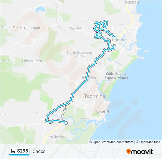 S298 Bus Line Map